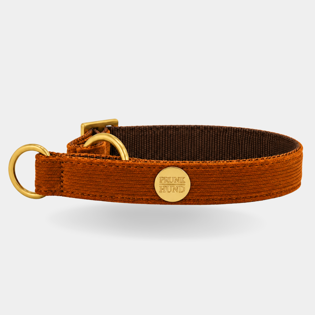 Zugstopp Halsband COGNAC