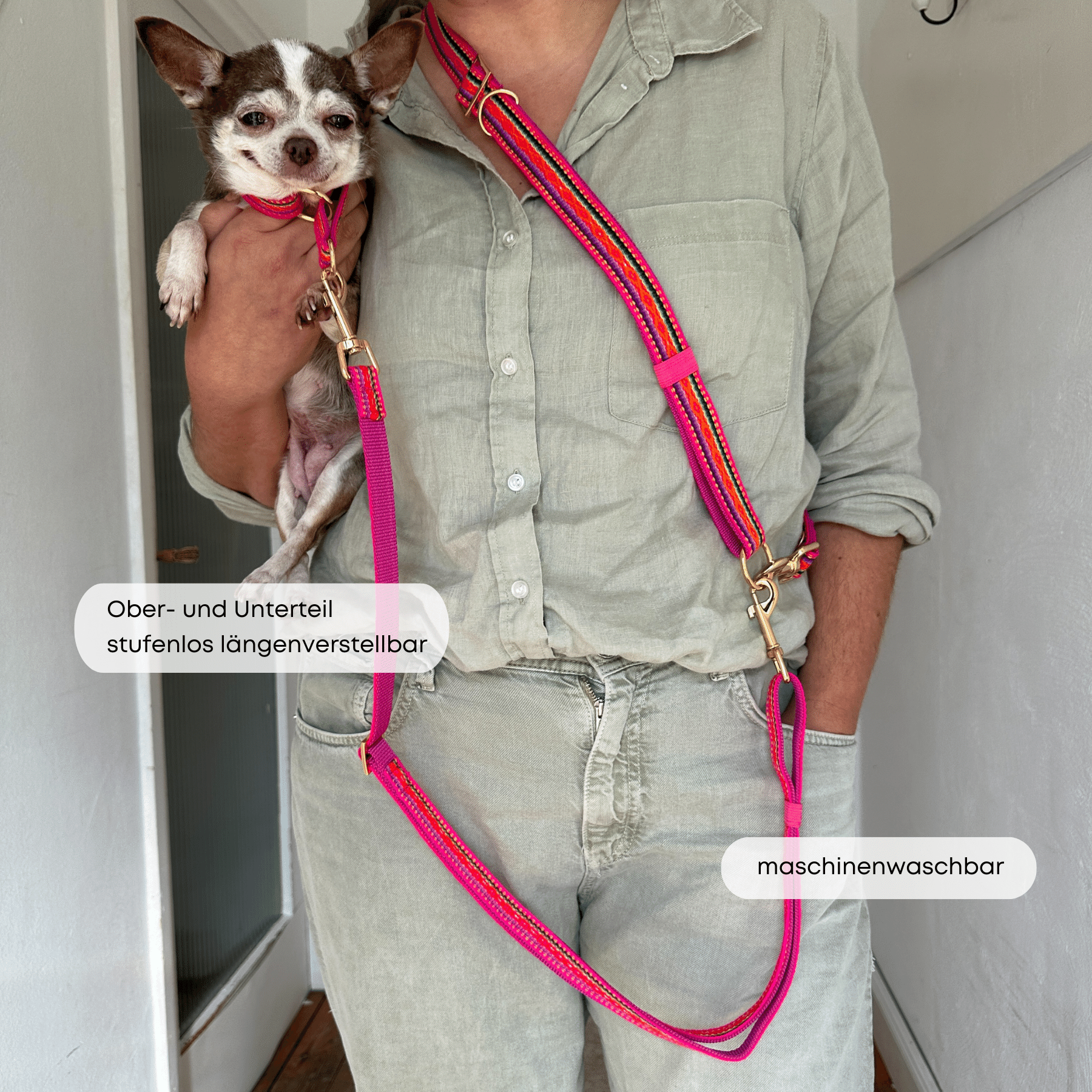 ESSENTIAL leash IBIZA pink
