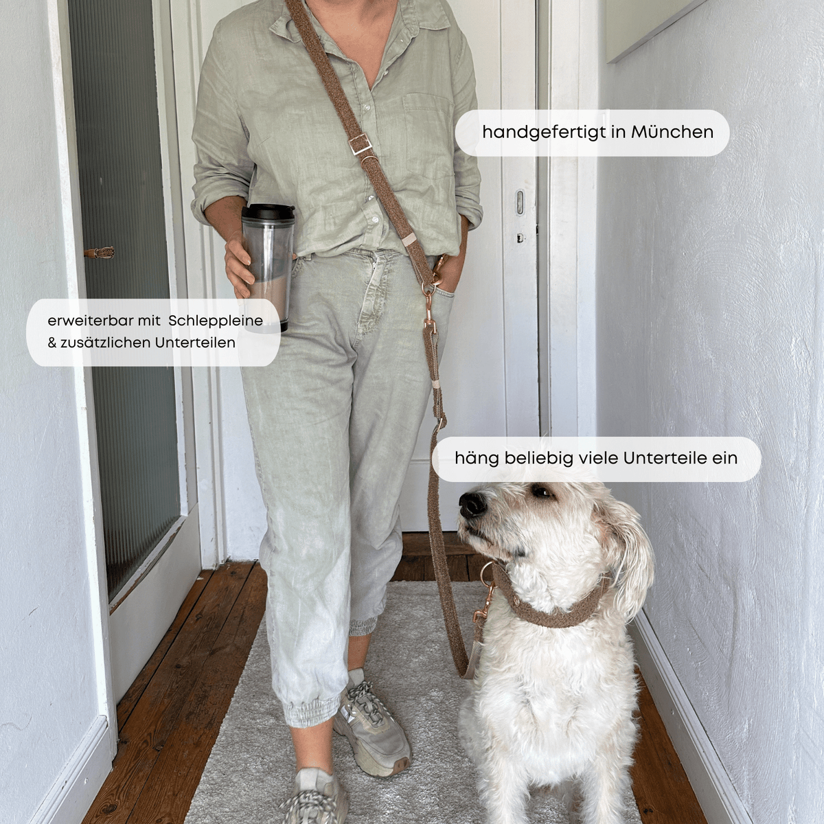 ESSENTIAL Leine TEDDY tan
