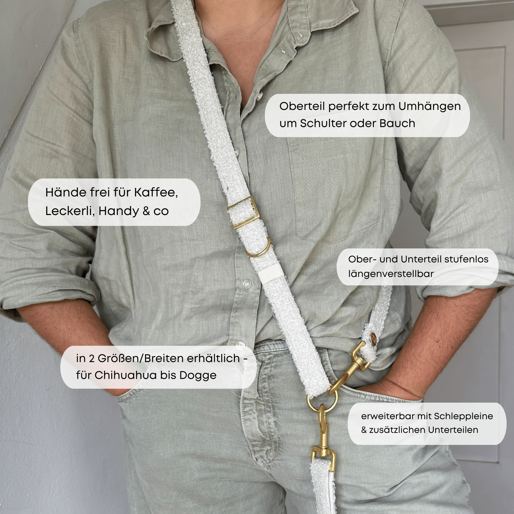 ESSENTIAL Leine TEDDY cream