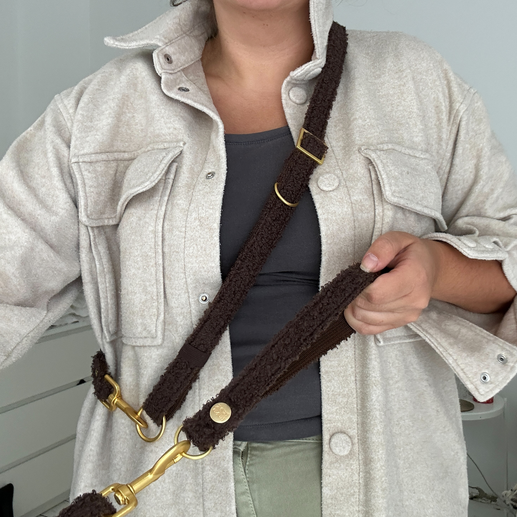 ESSENTIAL Handschlaufe TEDDY mocca