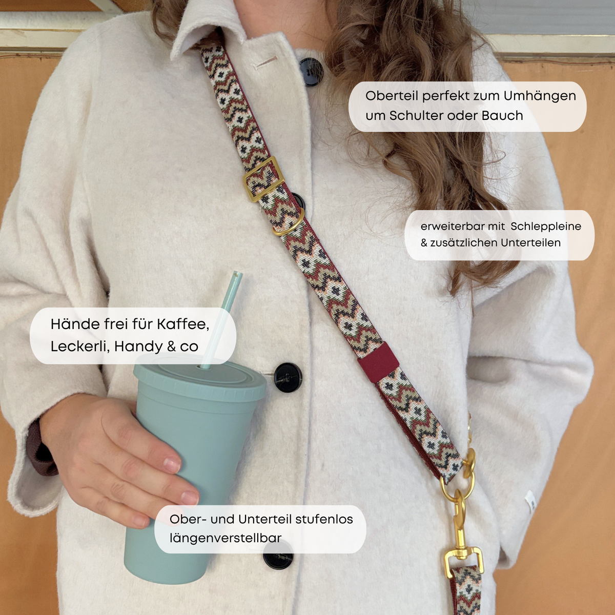 ESSENTIAL leash BASIC tan