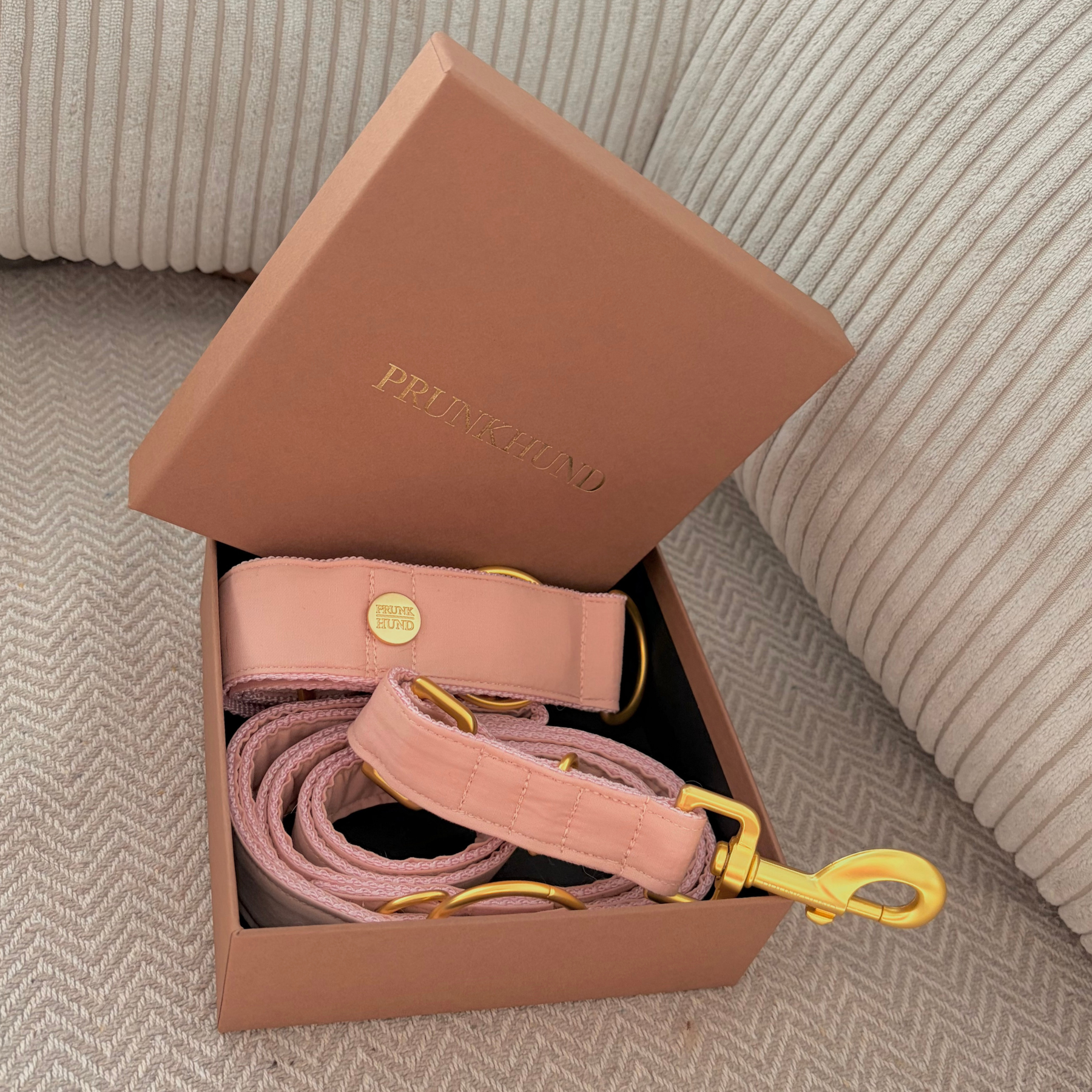 Zugstopp Halsband COTTON blush