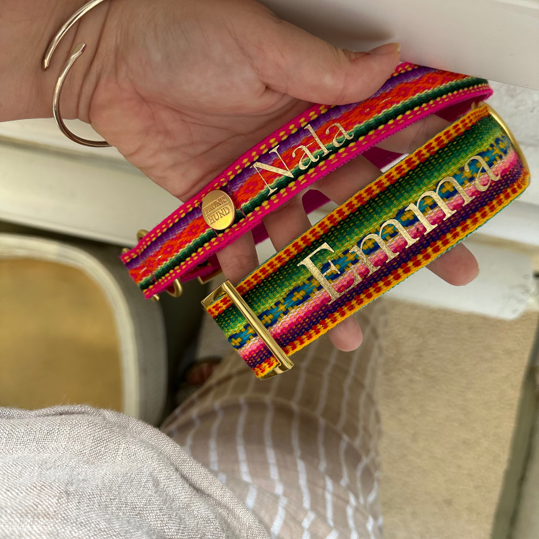 Zugstopp Halsband IBIZA gelb