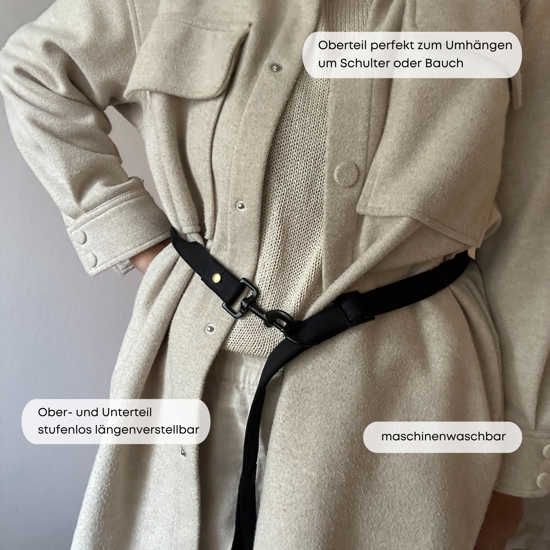 ESSENTIAL leash BASIC black
