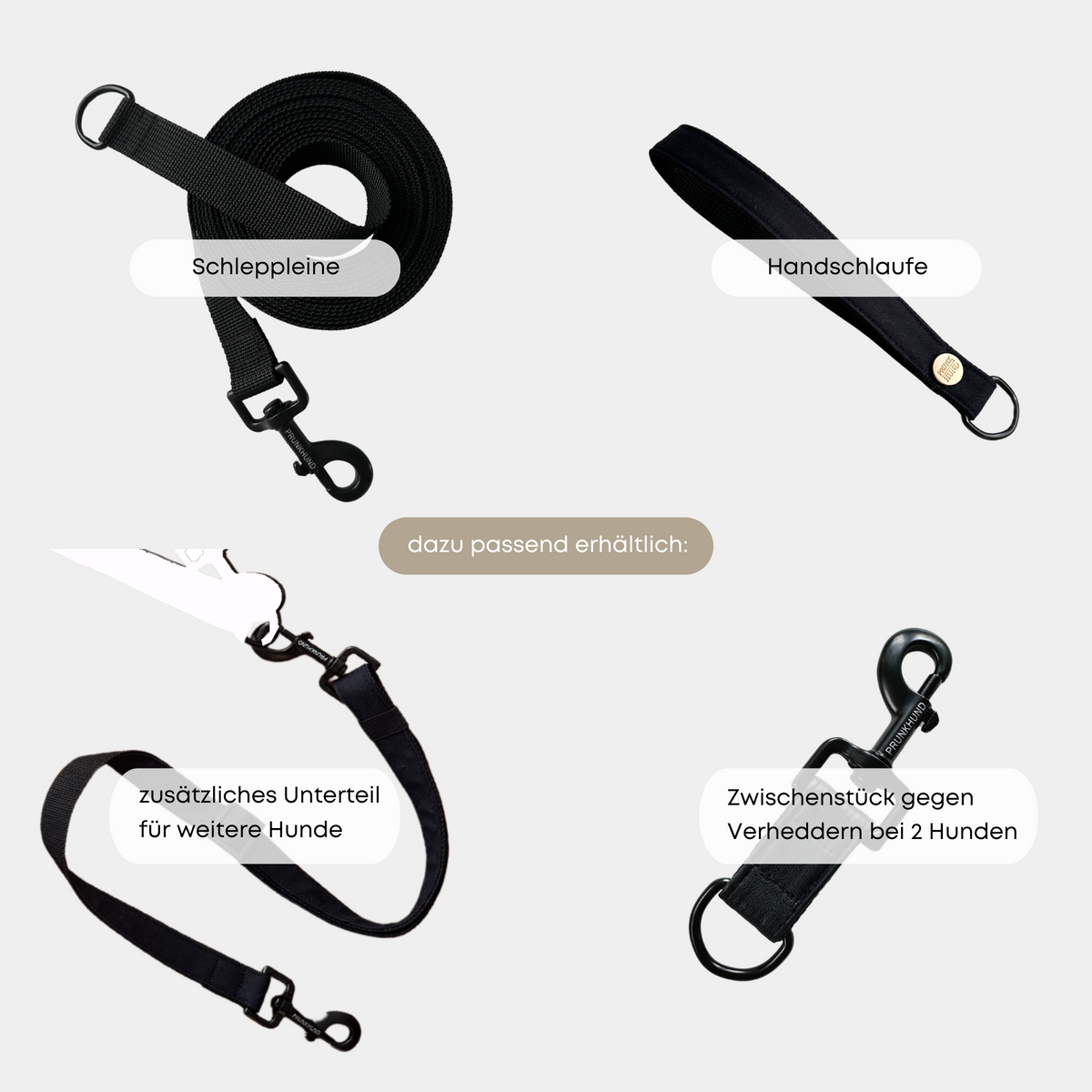 ESSENTIAL leash BASIC black