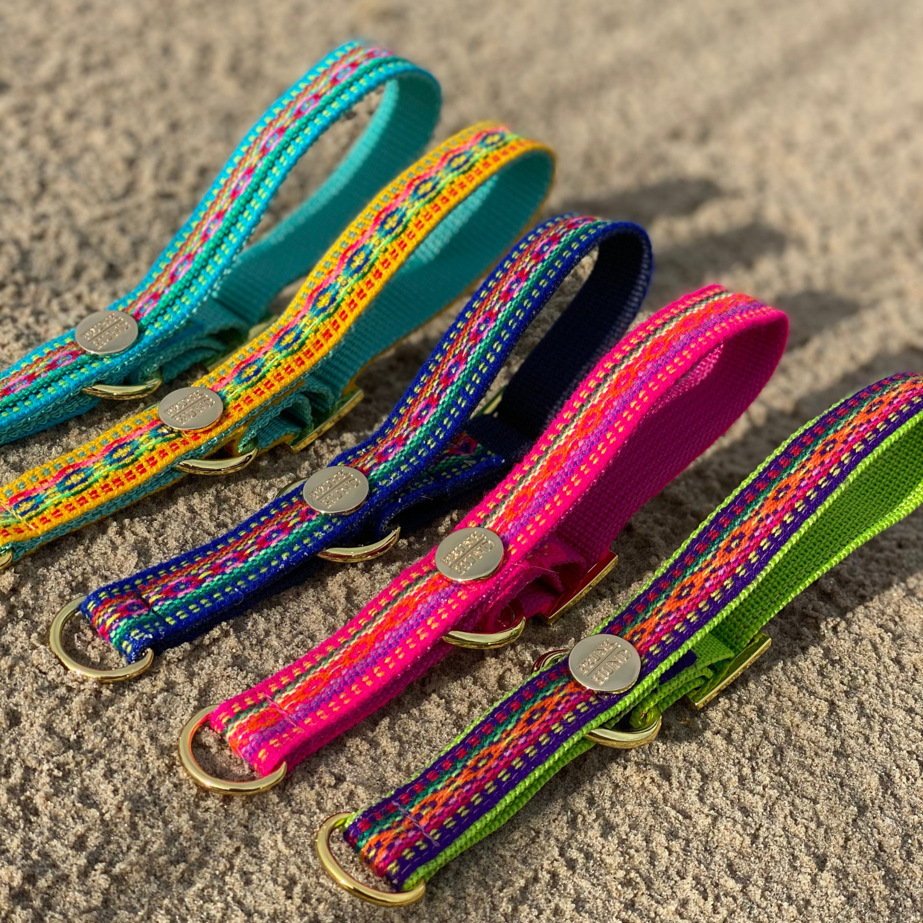 Zugstopp Halsband IBIZA gelb