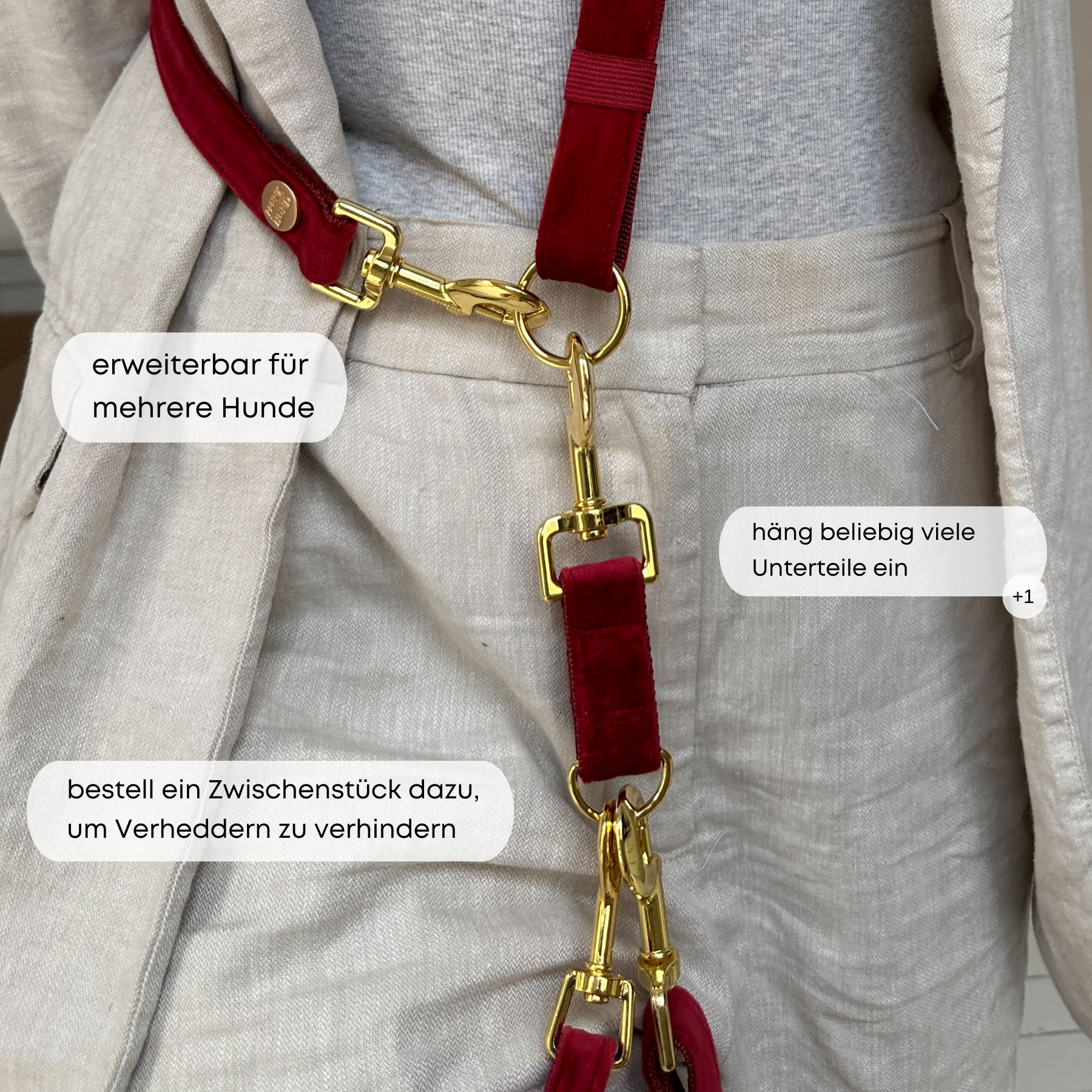 ESSENTIAL additional leash SANTA BABY