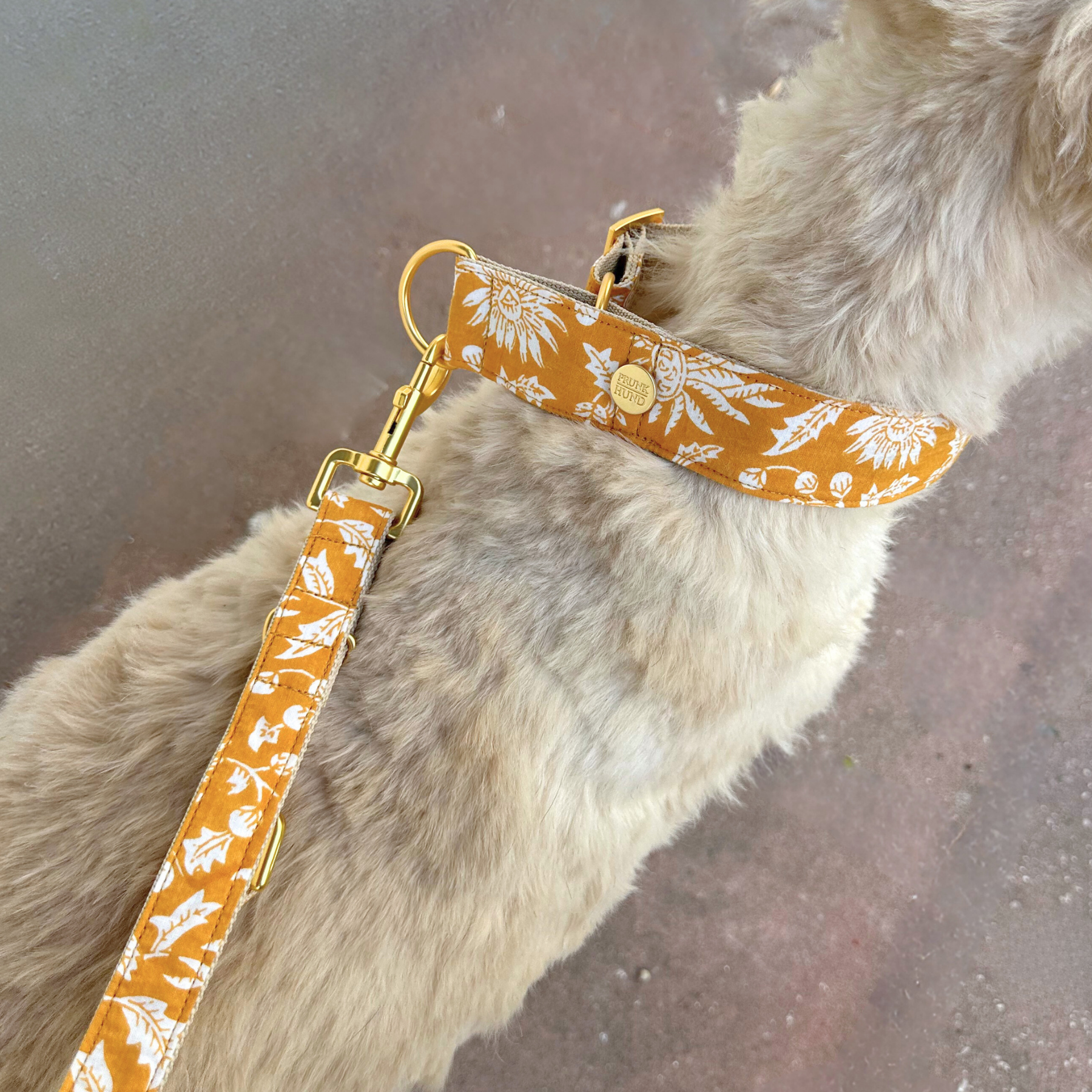 Zugstopp Halsband GOA curry