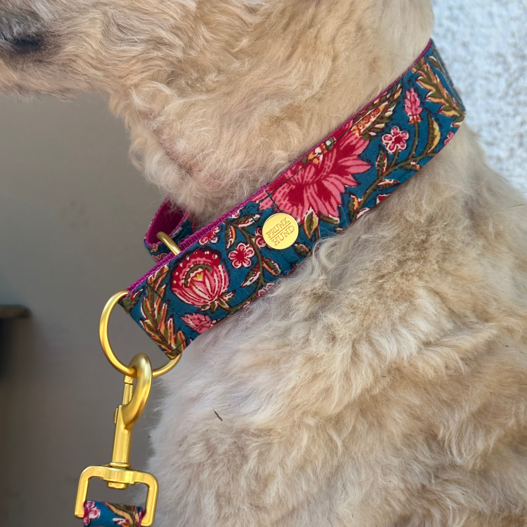 Zugstopp Halsband GOA azur