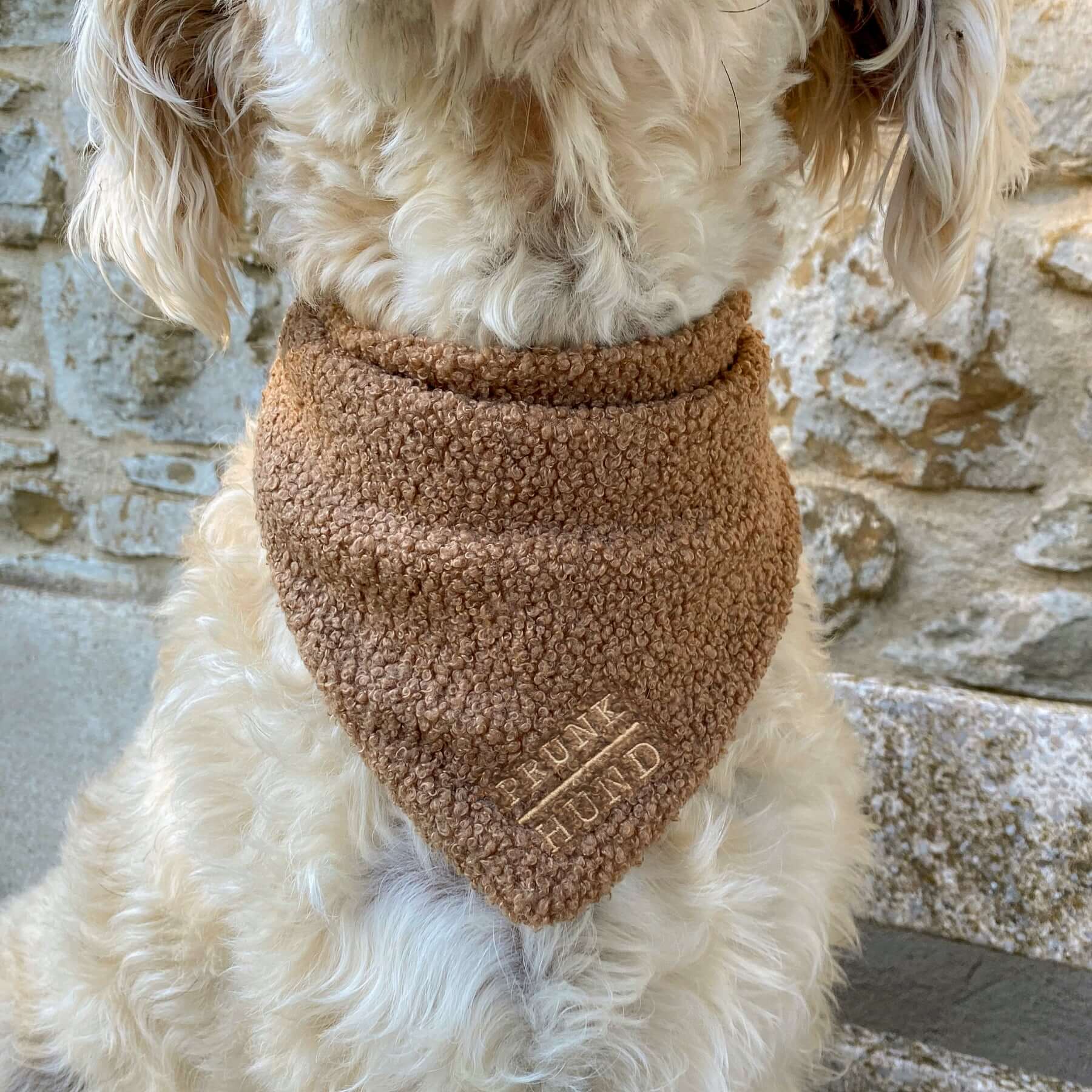 Dog bandana TEDDY tan