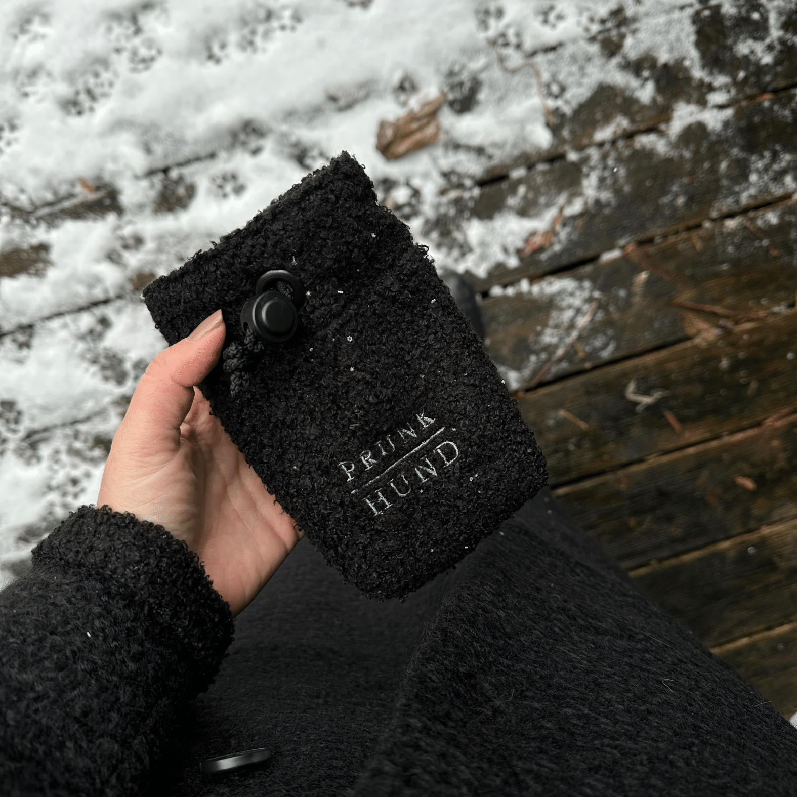 Leckerlibeutel TEDDY black