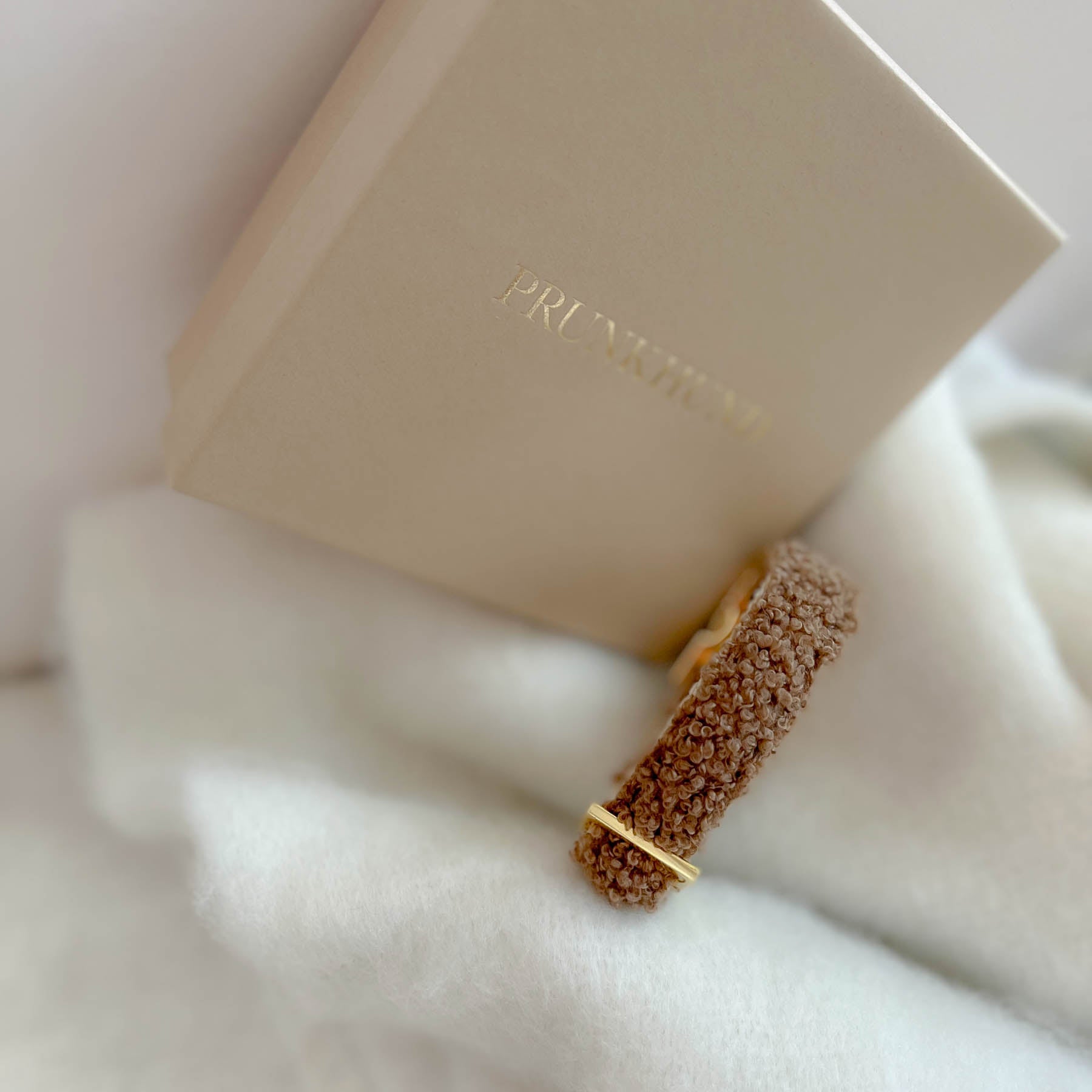 Zugstopp Halsband TEDDY tan