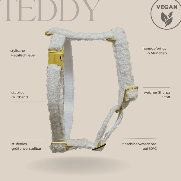TEDDY cream dog harness
