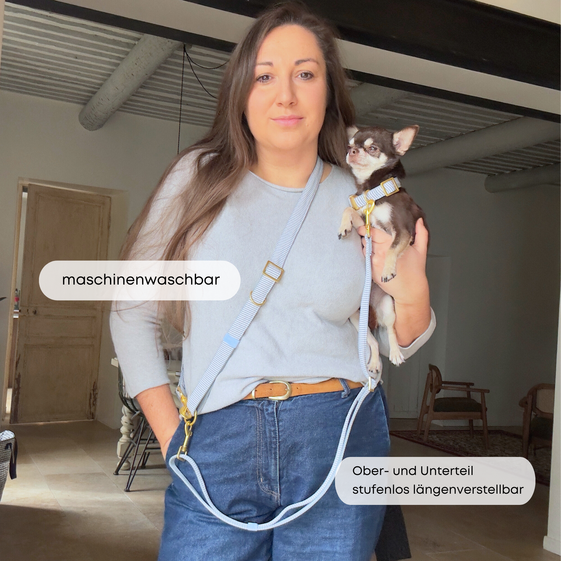 ESSENTIAL leash BASIC tan