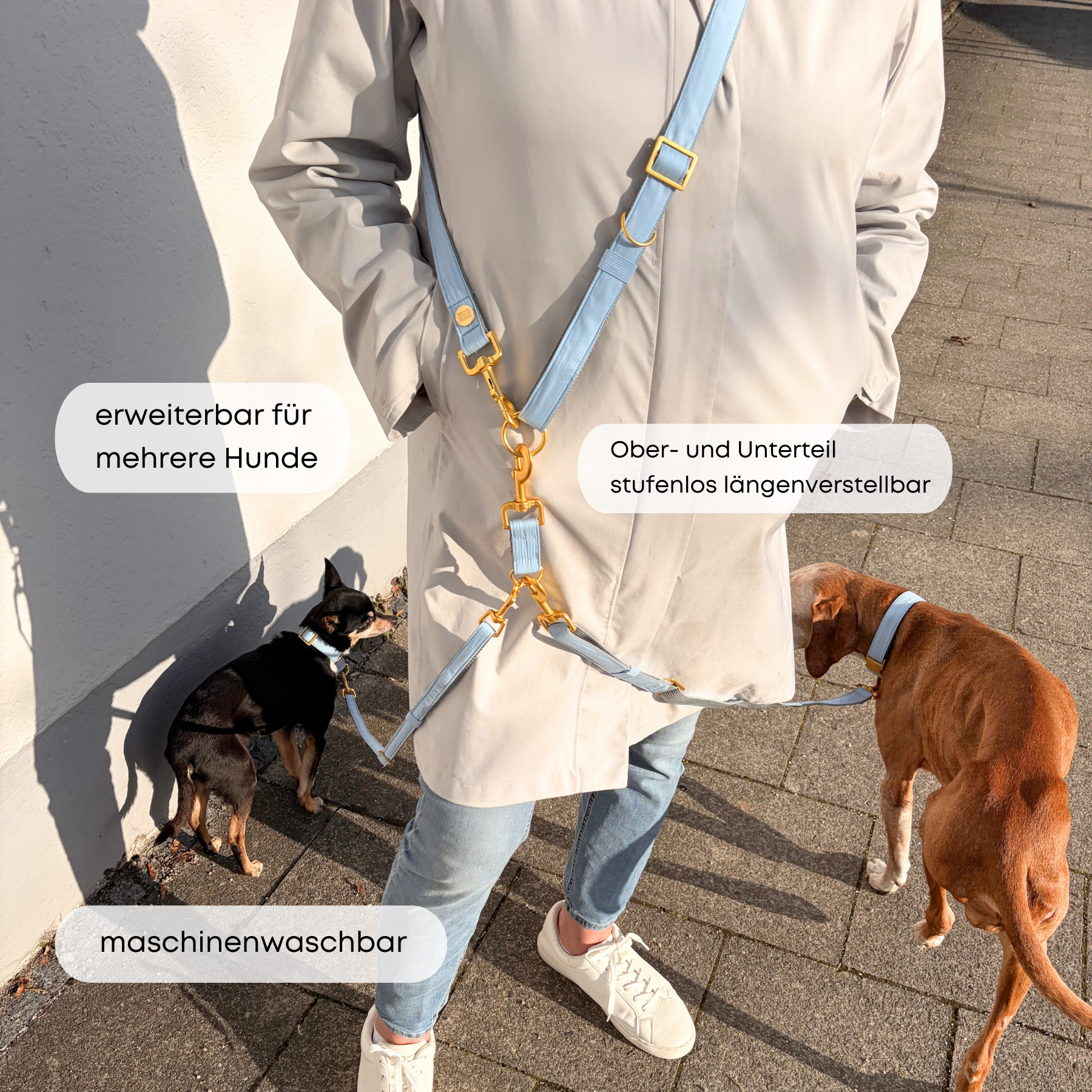 ESSENTIAL leash BASIC tan