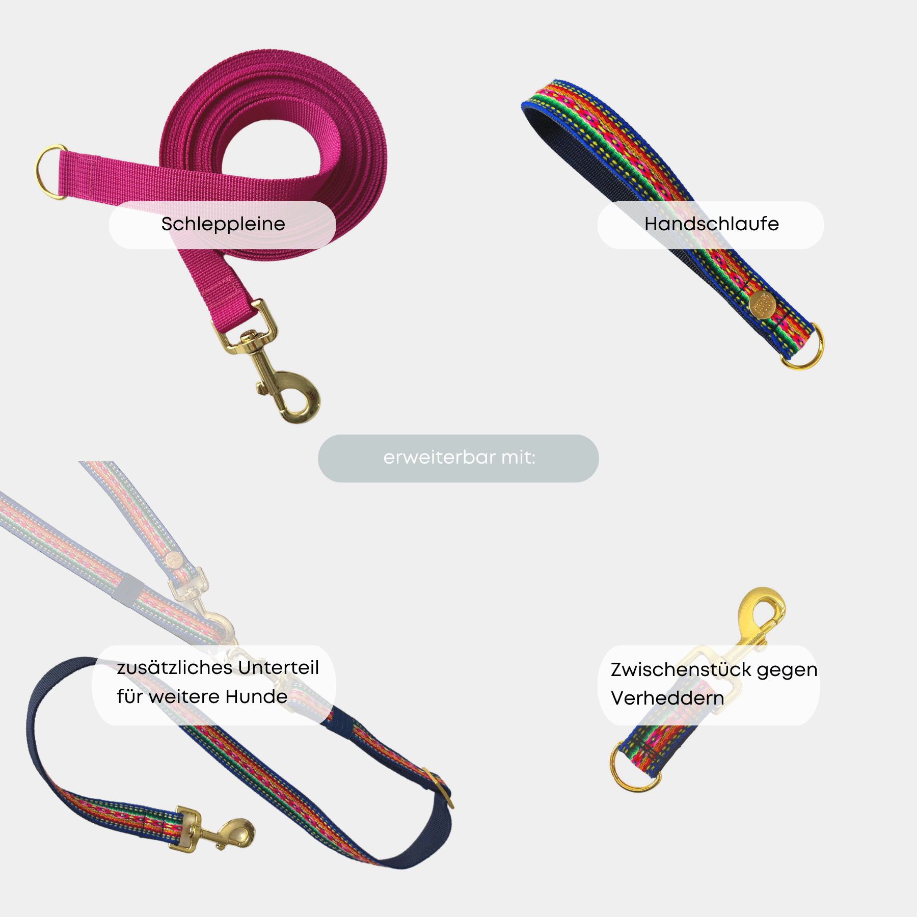 ESSENTIAL leash IBIZA BLUE