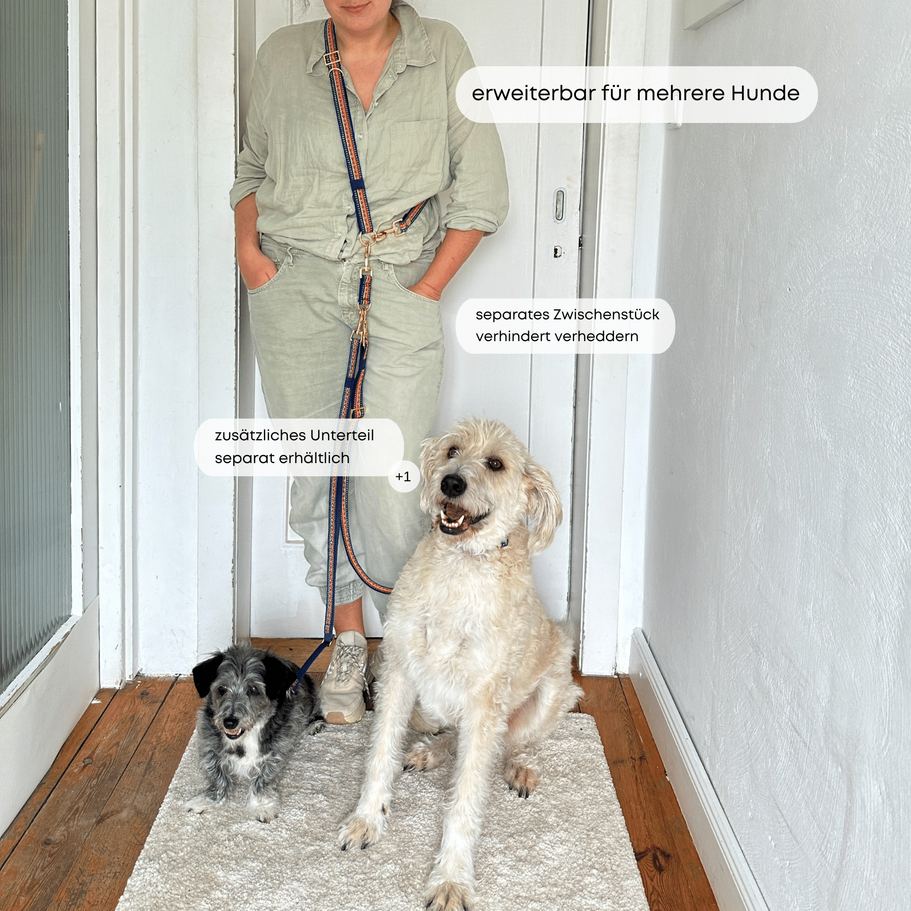 ESSENTIAL additional leash IBIZA blue