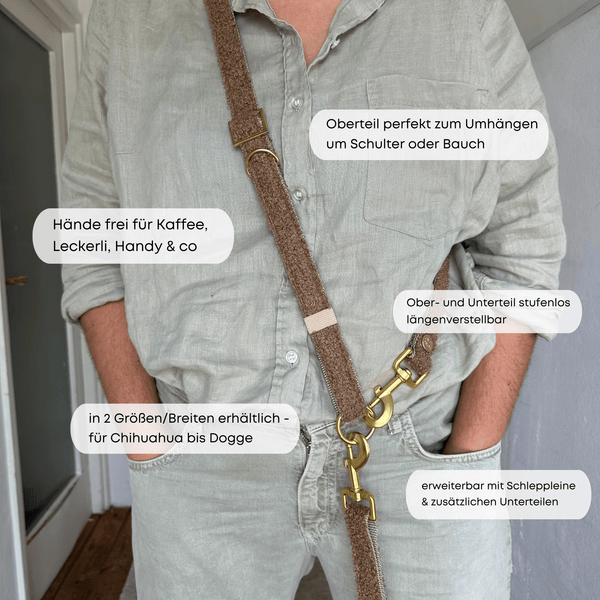 ESSENTIAL leash TEDDY tan