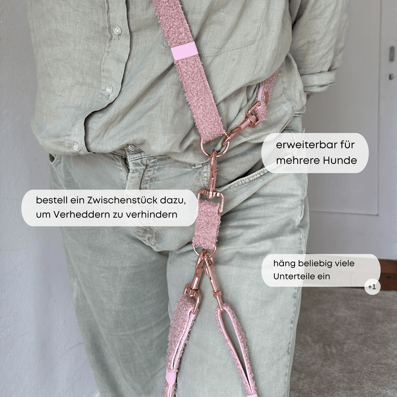 ESSENTIAL additional leash TEDDY blush