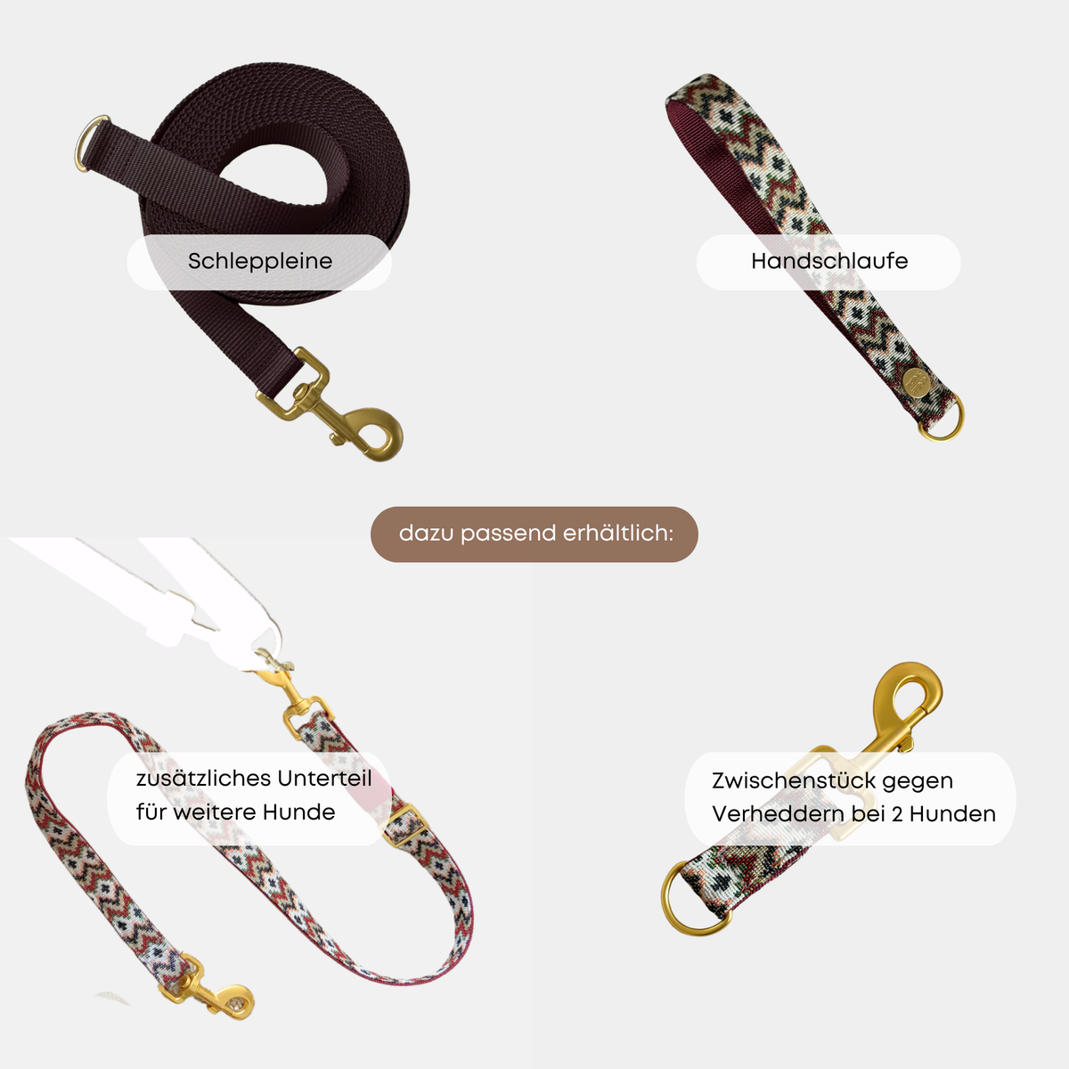 ESSENTIAL leash BASIC tan
