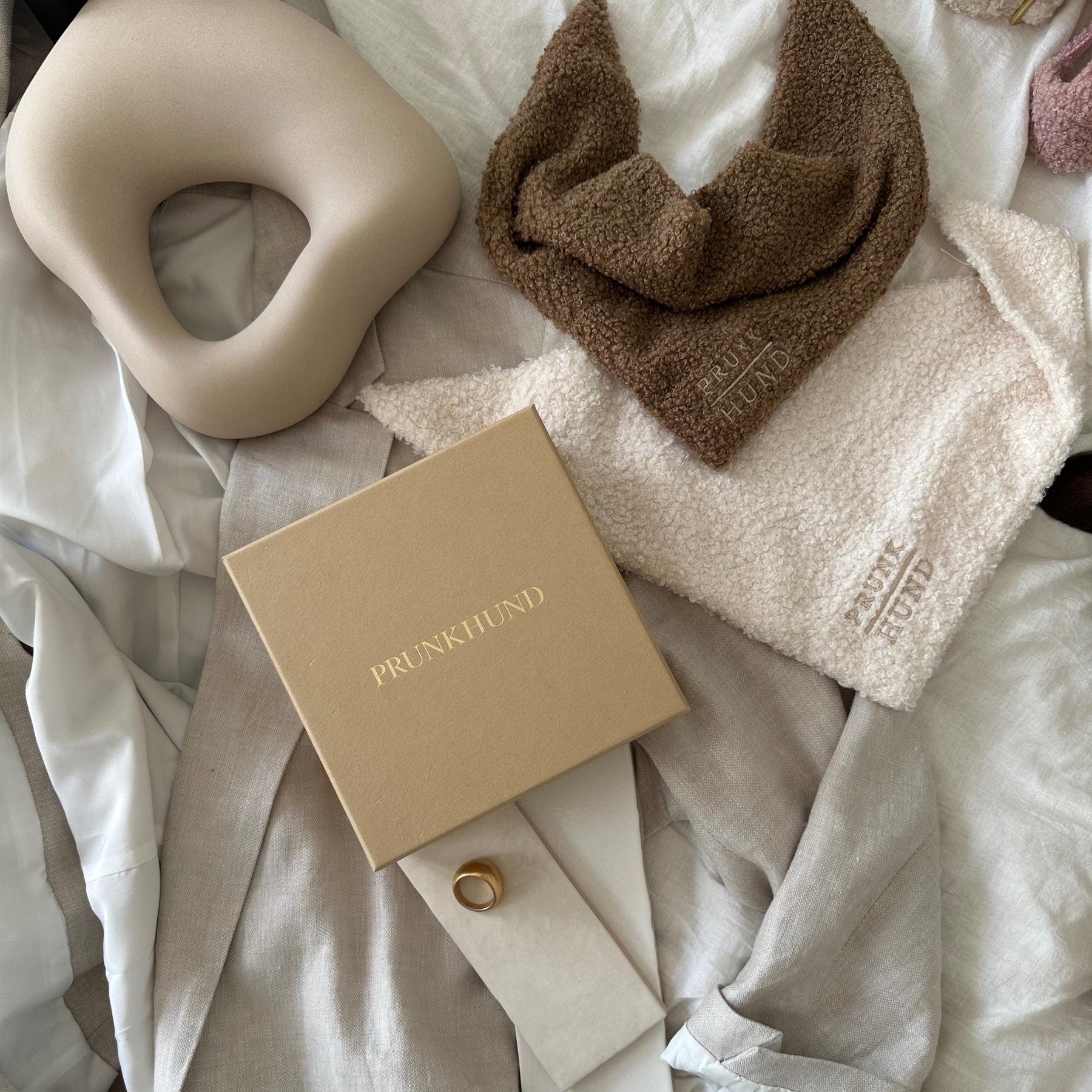 Hundehalstuch TEDDY cream