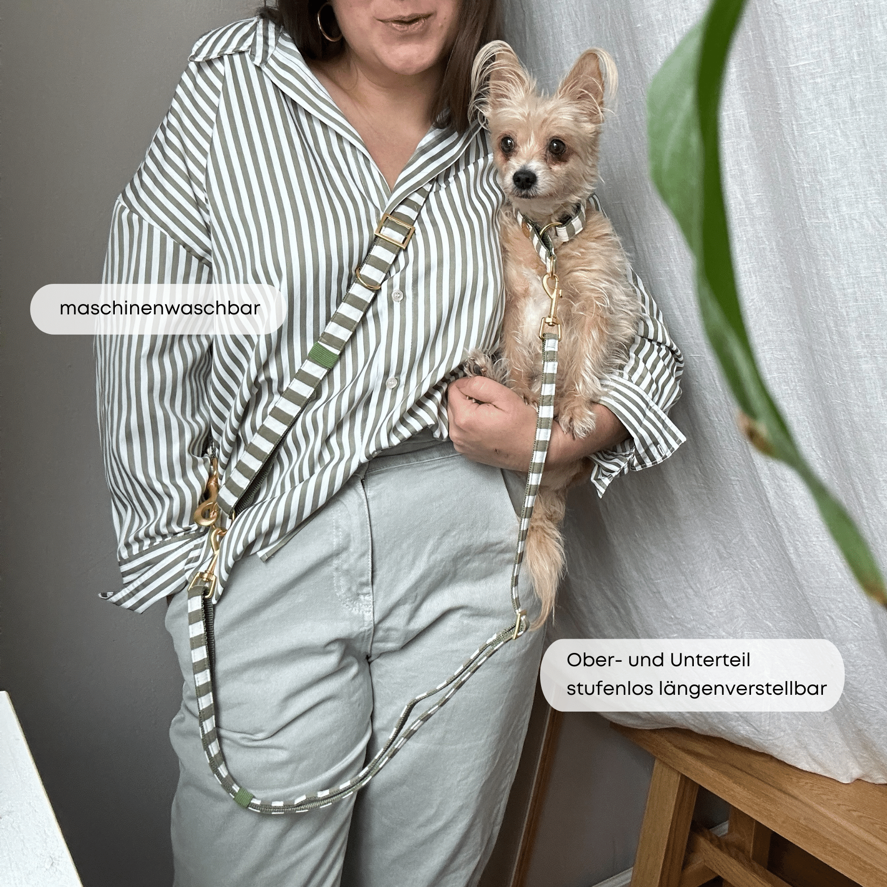 ESSENTIAL leash LIDO olive