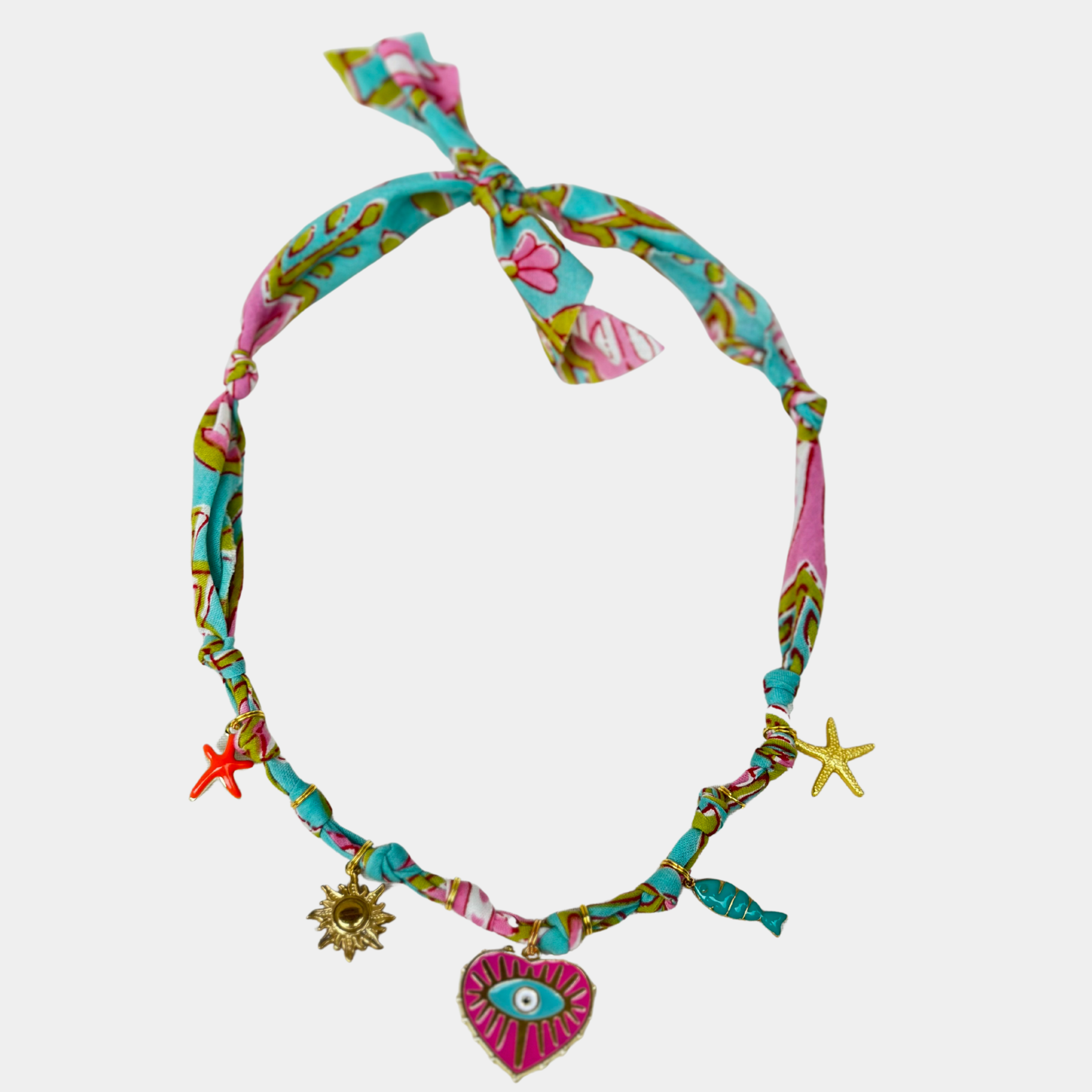 necklace GOA aqua