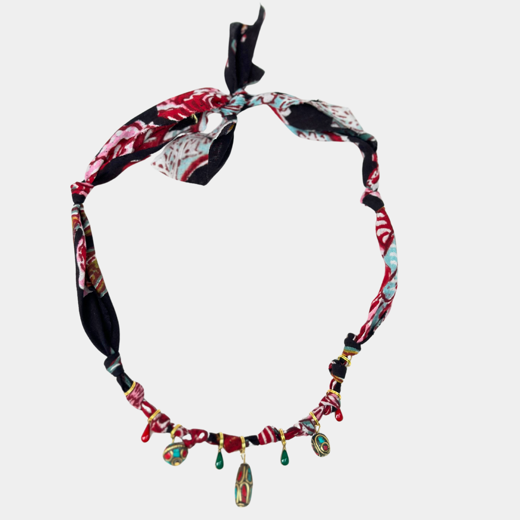 necklace GOA aqua