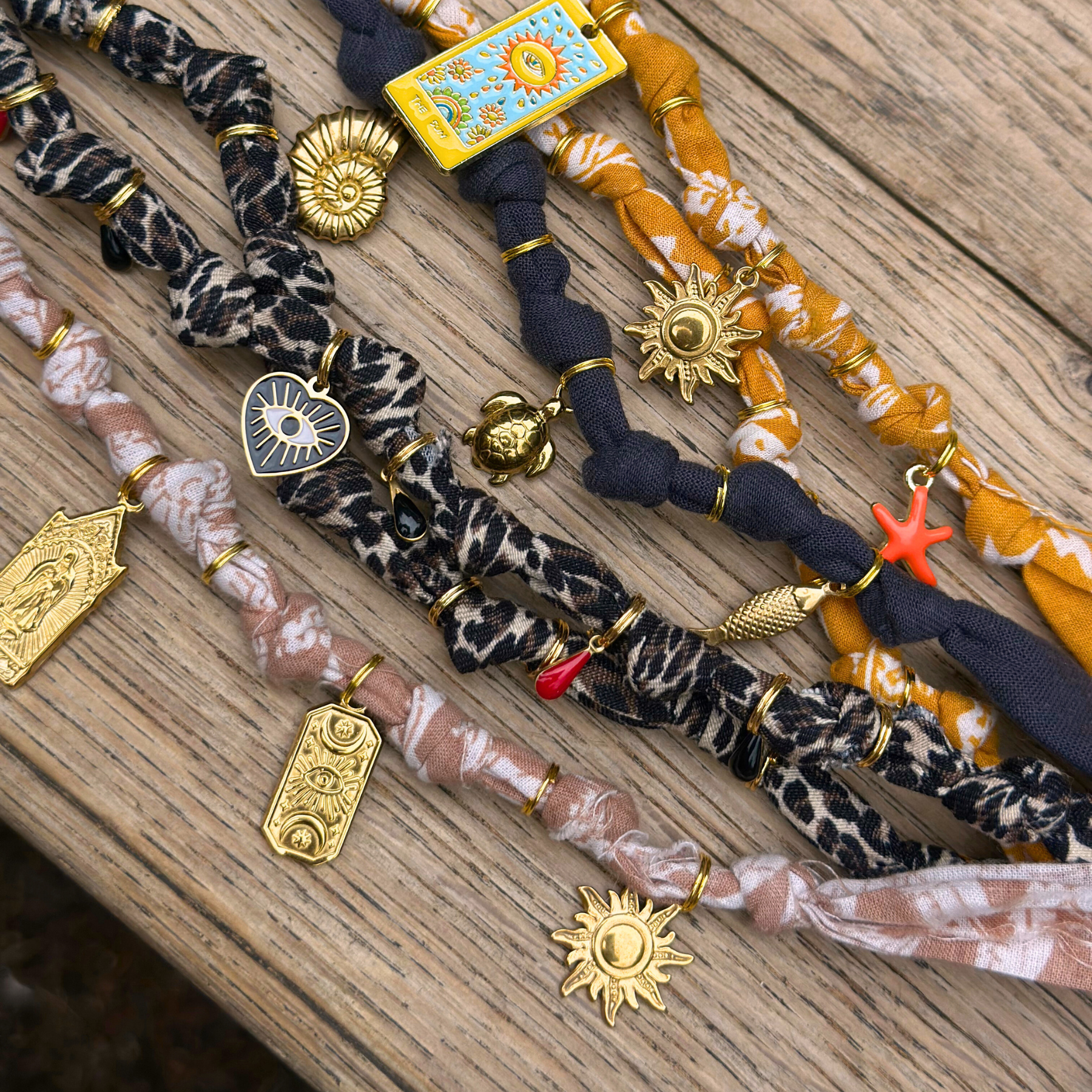 necklace GOA aqua