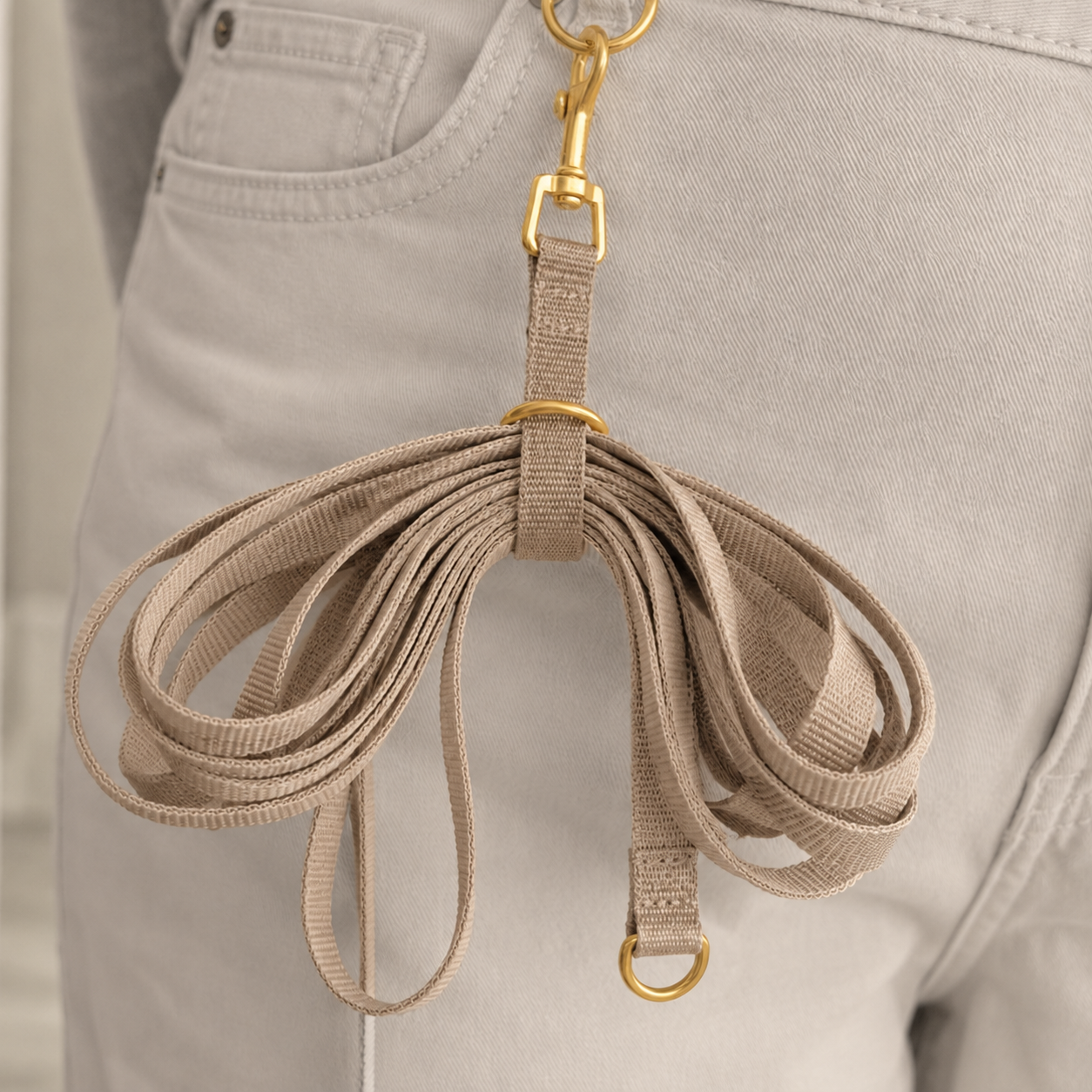 Schleppleinenhalter LOOP tan