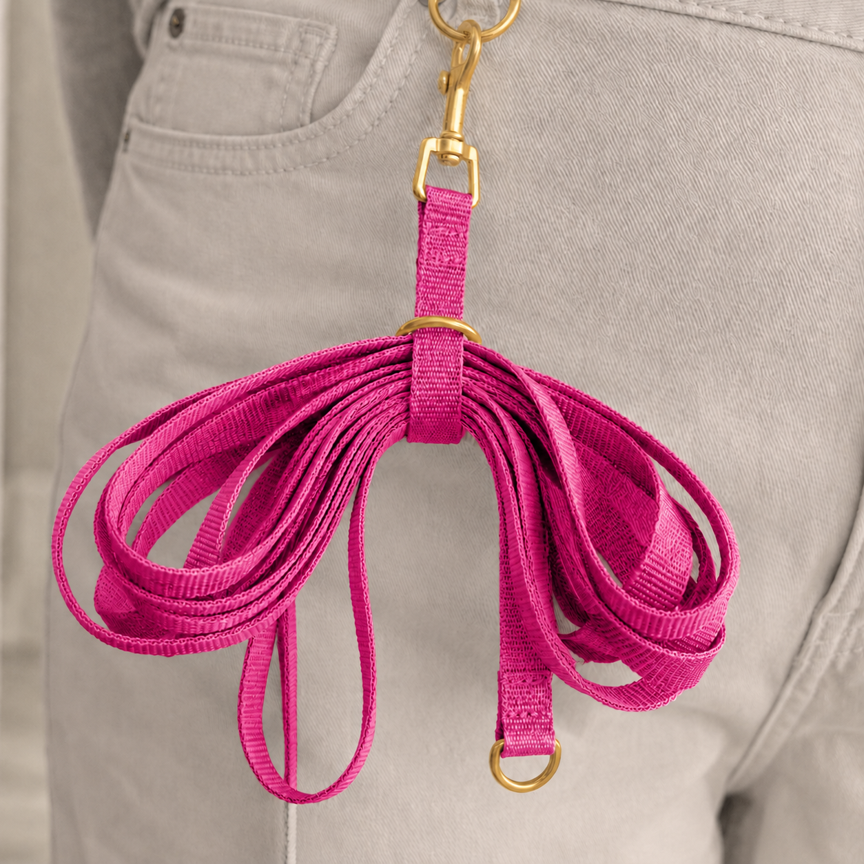 Schleppleinenhalter LOOP pink