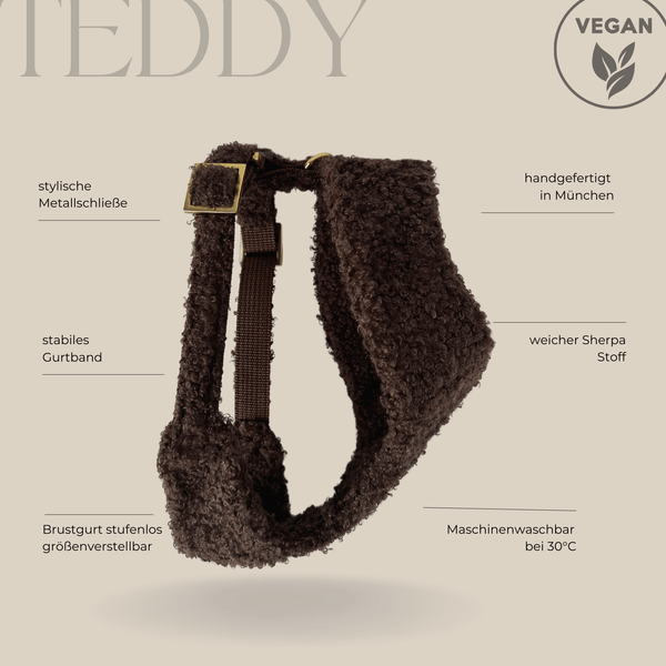TEDDY mocca soft harness