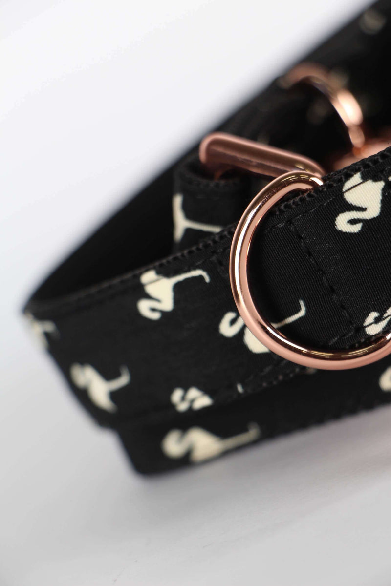 Halsband FLAMINGO black.