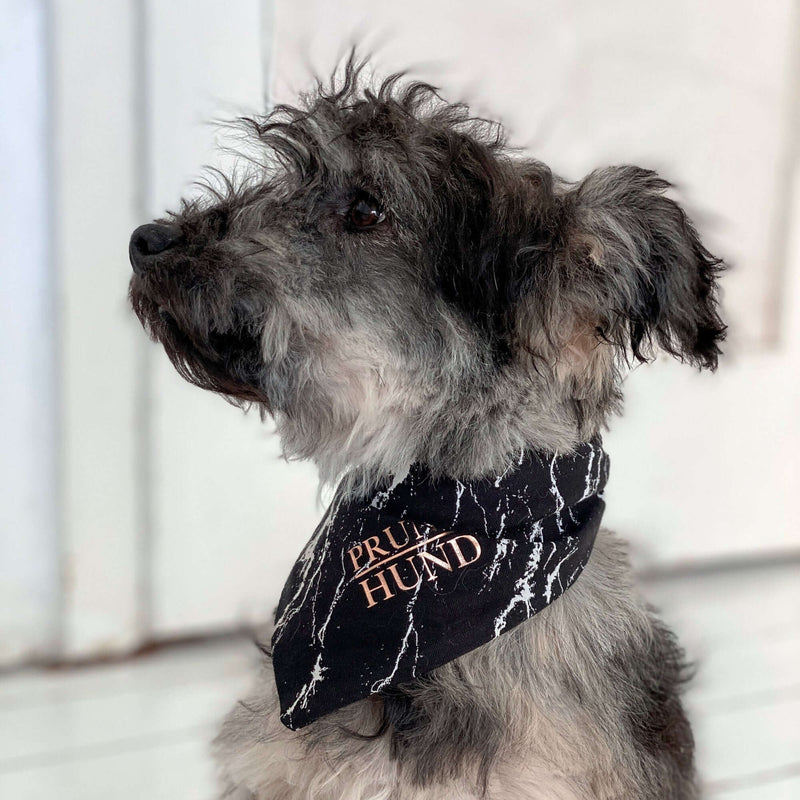 Hundehalstuch MARBLE BLACK