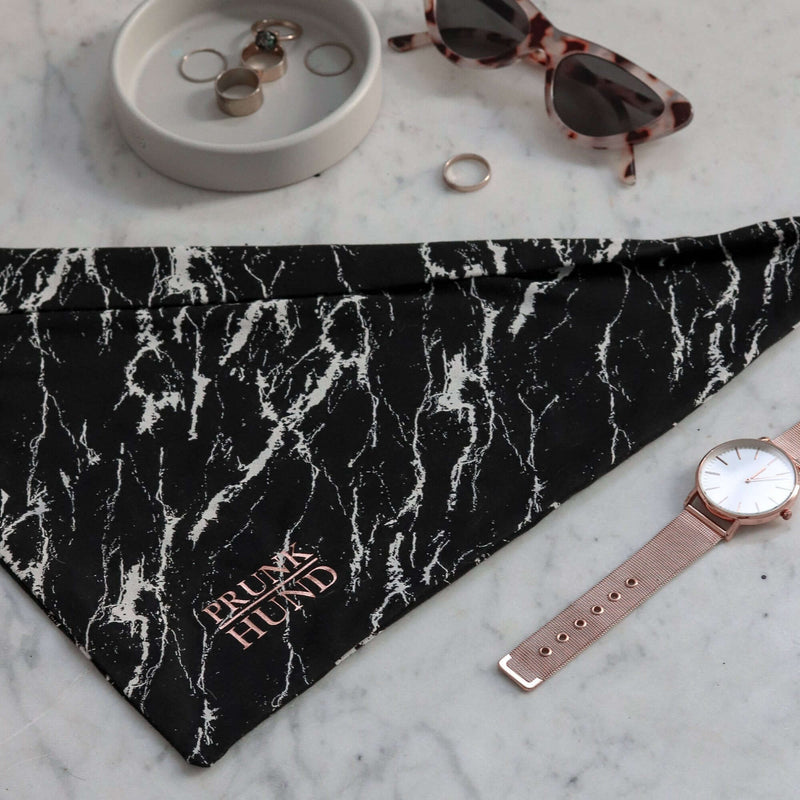Hundehalstuch MARBLE BLACK