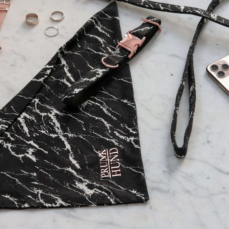 Hundehalstuch MARBLE BLACK