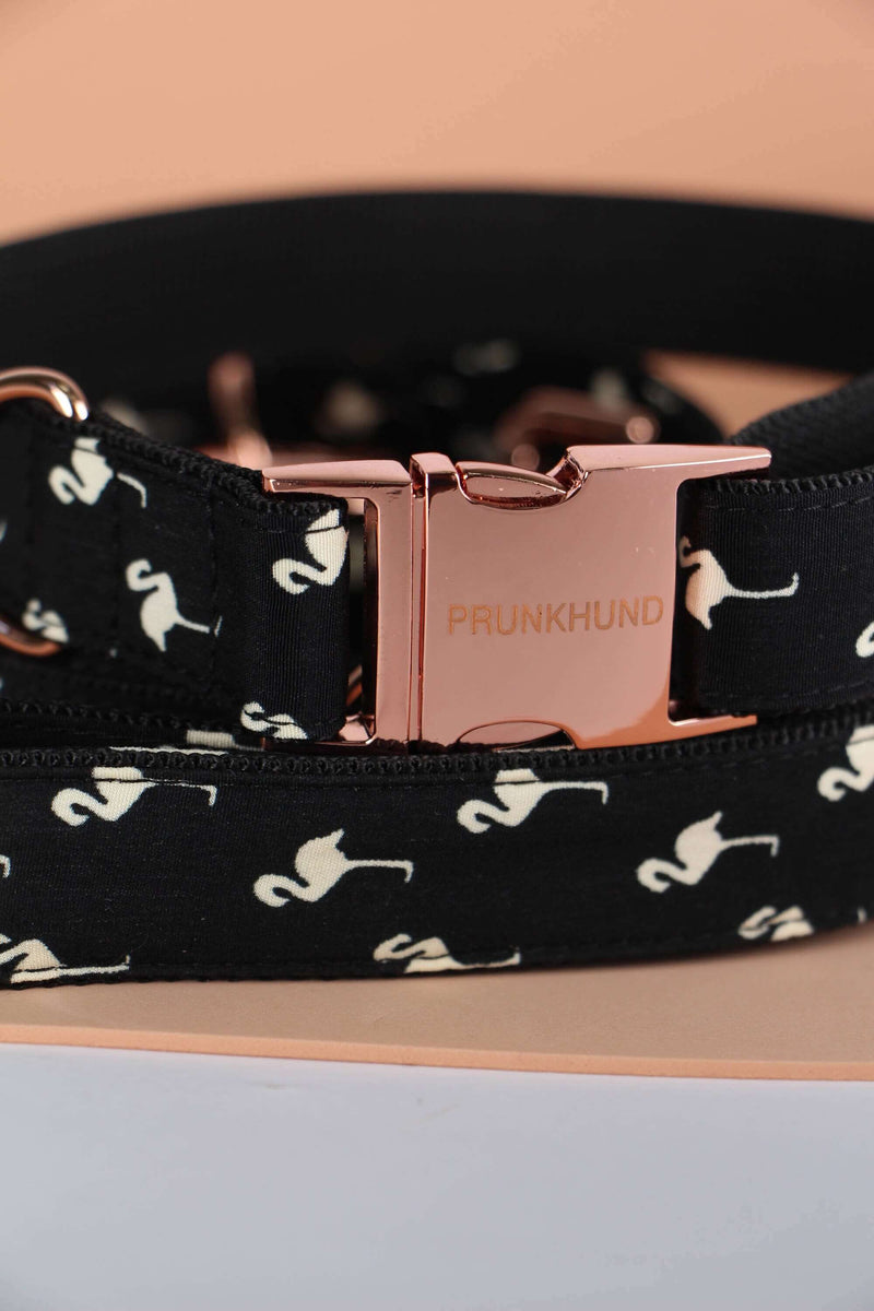 Halsband FLAMINGO black.