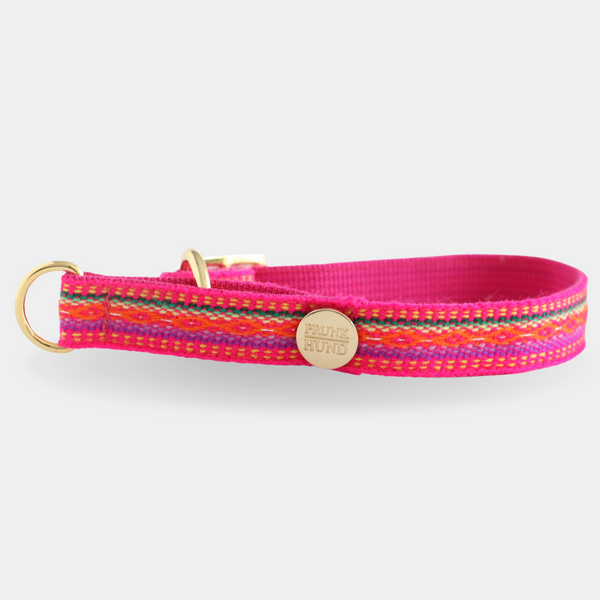 Zugstopp Halsband IBIZA pink