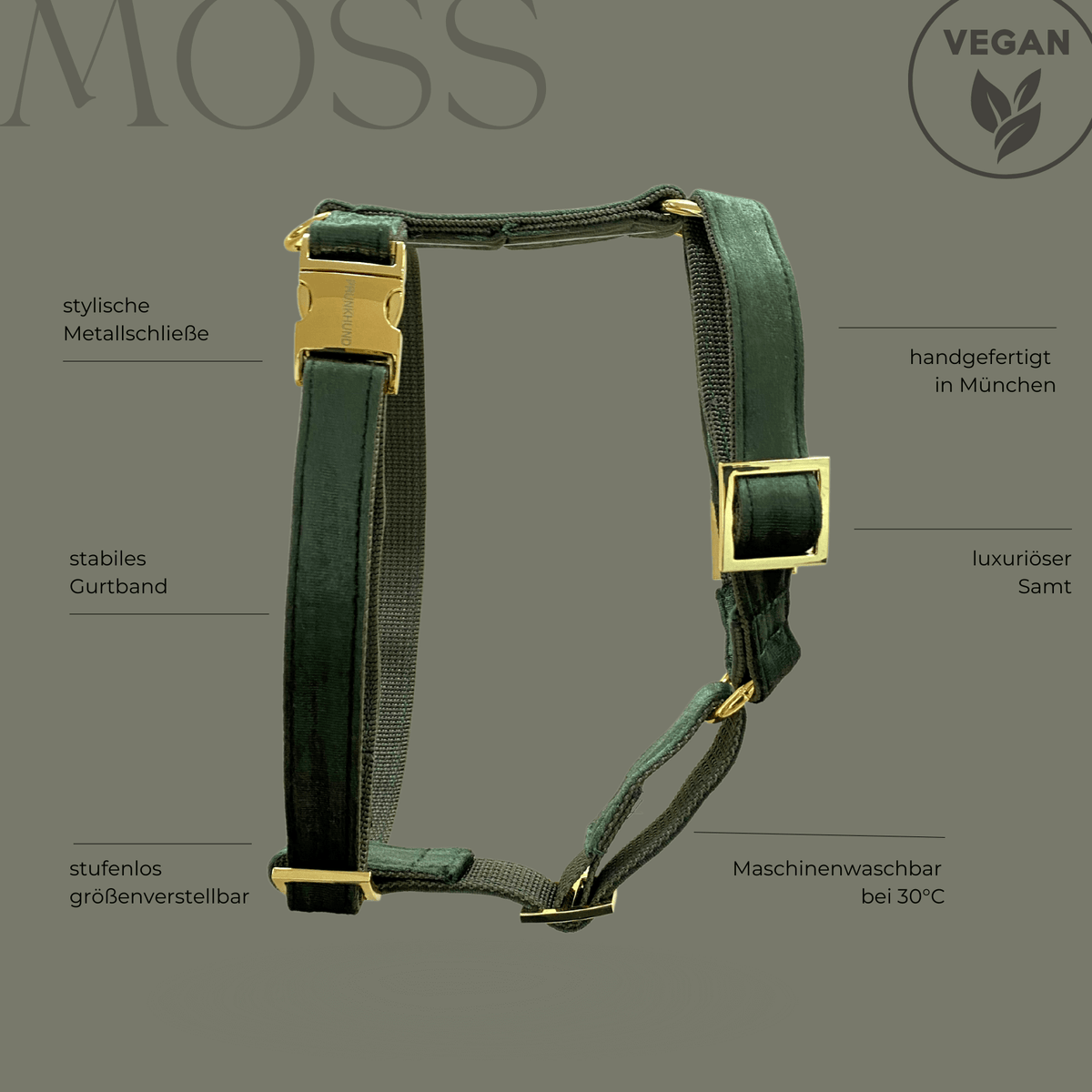 dog harness MOSS