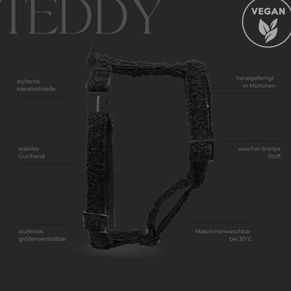 Hundegeschirr TEDDY black