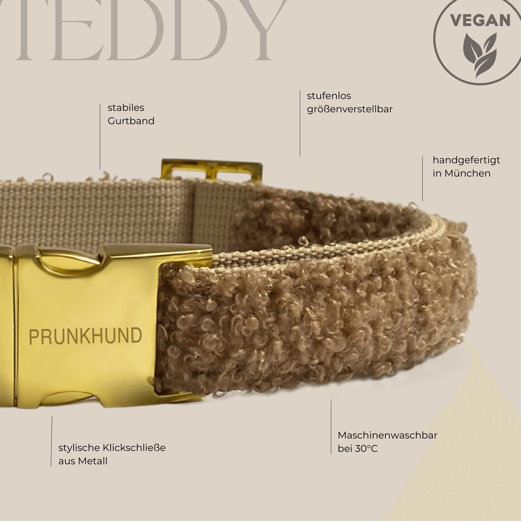 TEDDY tan collar