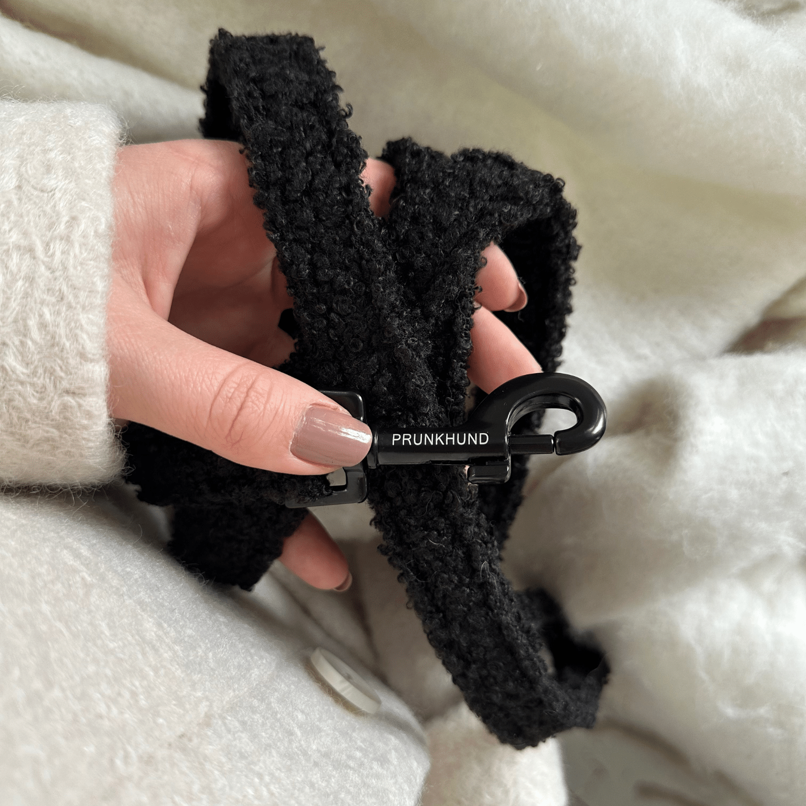 handschuh leine Leine TEDDY black